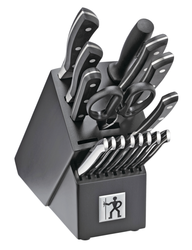 Henckels Stainless Steel Aviara Knife Block Set, Ergonomic Grip, 17pc Canadian Tire