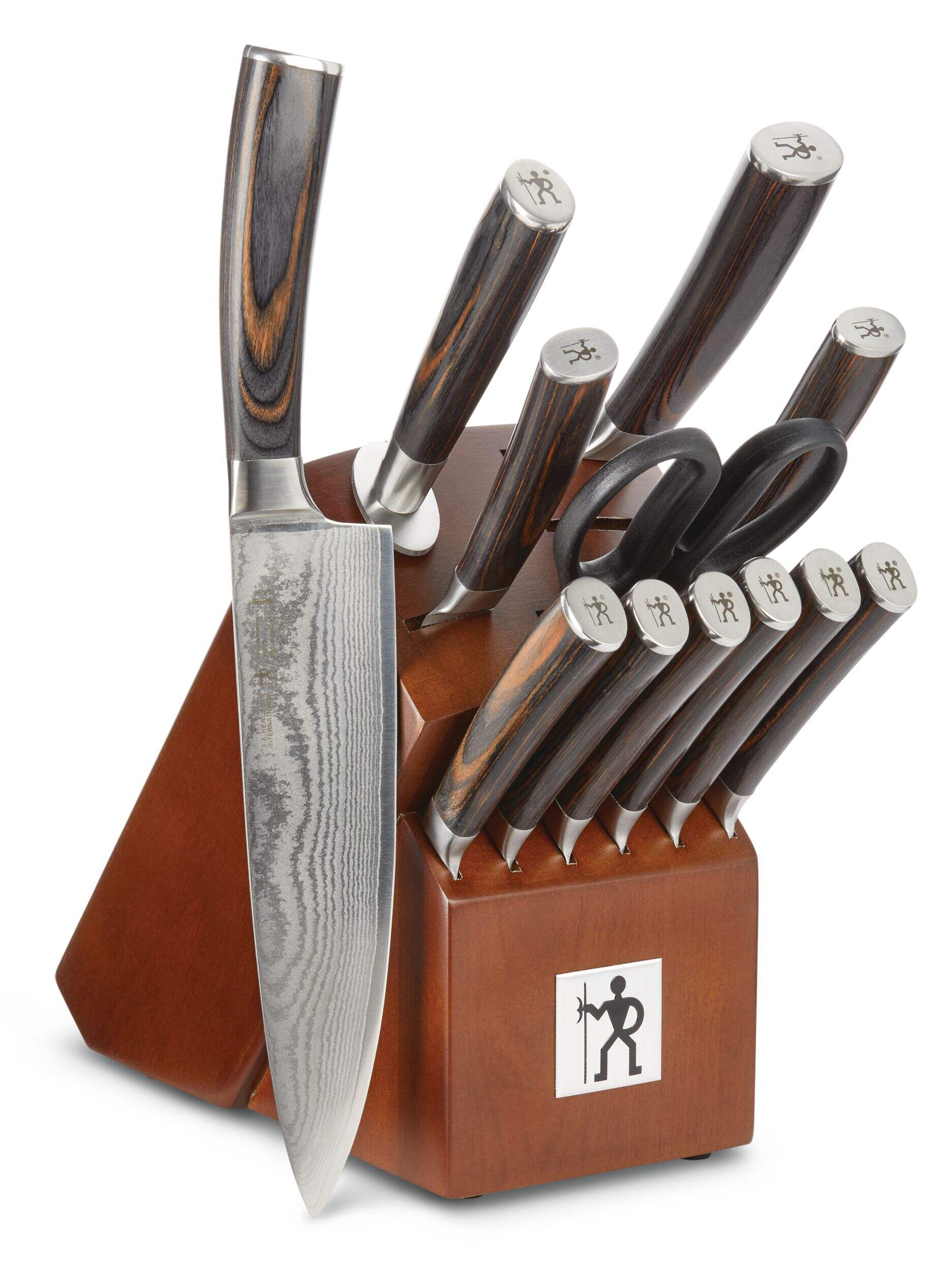 Henckels International Damascus Steel Knife Block Set, Ergonomic Grip, 13pc Canadian Tire