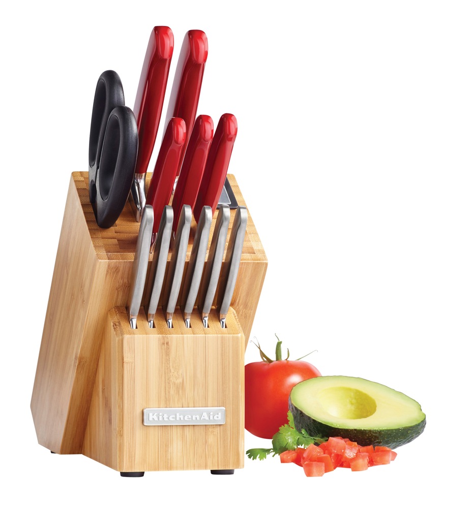 KitchenAid Cutlery Set, Apple Red, 14pc Canadian Tire
