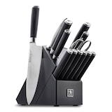 Henckels Damascus Knife Block Set, Black Block, 14-pc Front_Three_Fourths_Angled_Right
