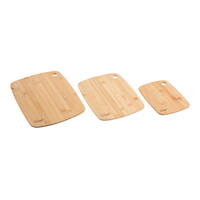 Master Chef Bamboo Cutting Board, Assorted Sizes, 3-pk Front_Angled_Right