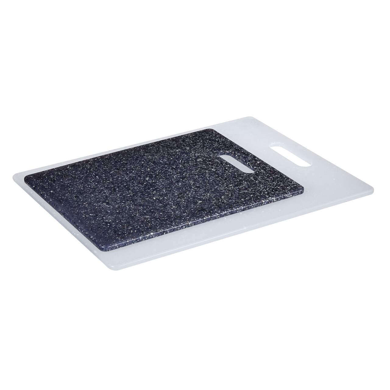 Vida by Paderno Faux Granite Cutting Boards, Dishwasher Safe, Assorted  Sizes, 2-pk, Grey/White