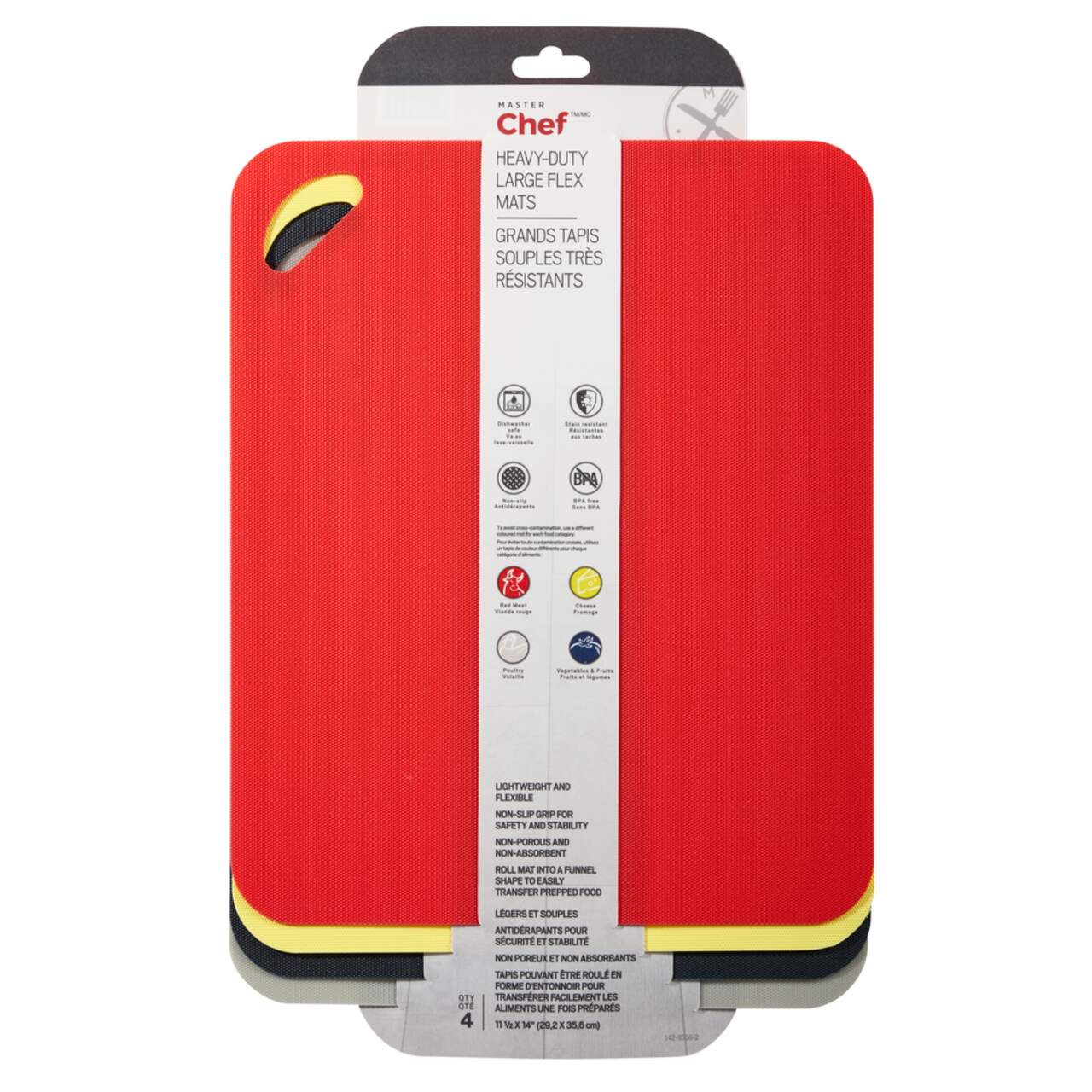 MASTER Chef Countertop Heavy Duty Flex Grip Mats, Dishwasher Safe