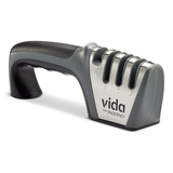 Vida by PADERNO 4-in-1 Knife & Shear Sharpener with Ergonomic Grip Front_Three_Fourths_Angled_Left