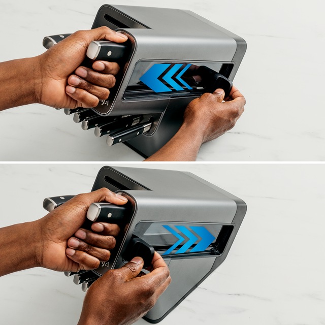 Ninja Premium Stainless Steel Knife Block Set with Sharpener, 12