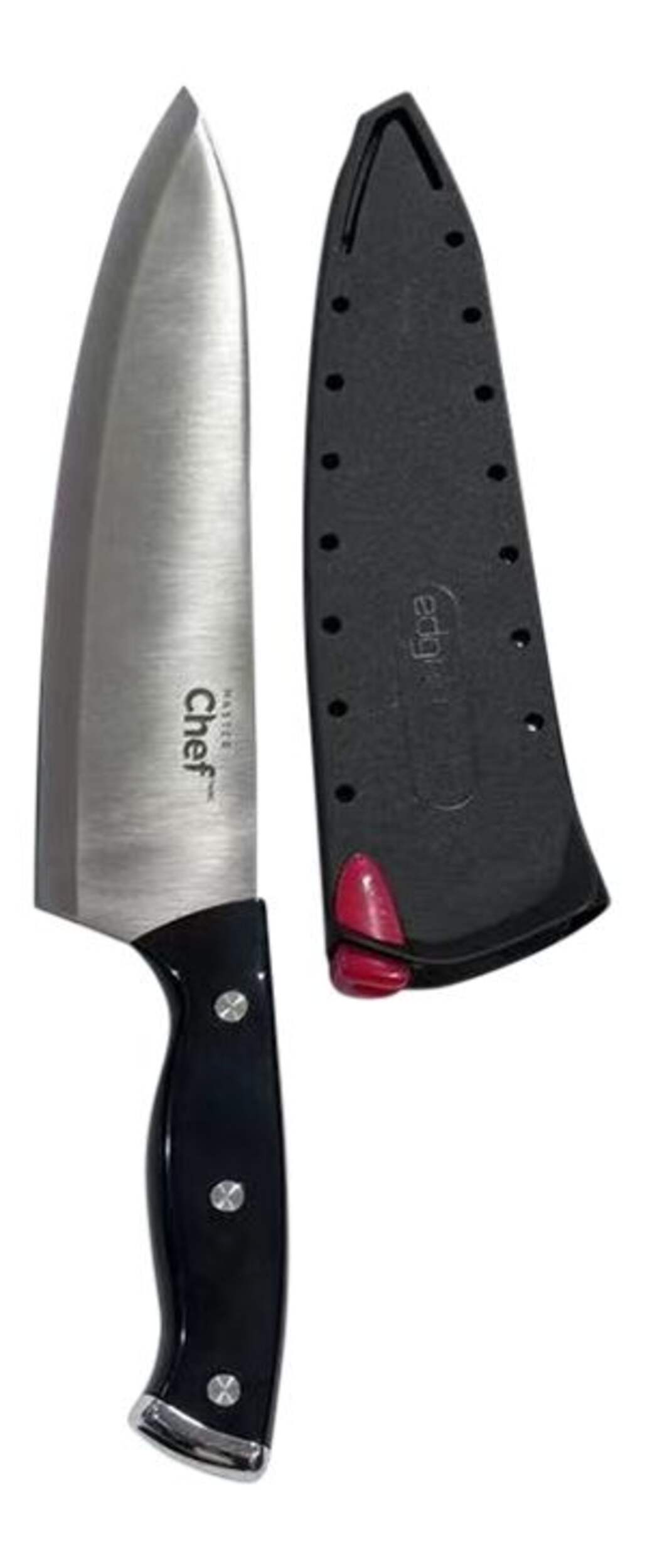 Master Chef Chef/Kitchen Knife, Fine Edge, High-Carbon Steel, 8-in Overhead_Flat
