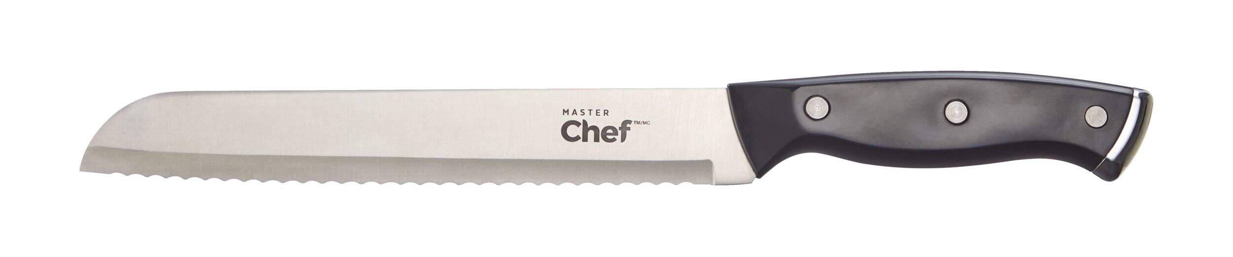 Master Chef Bread Knife, High-Carbon Steel, 8-in Side_Left