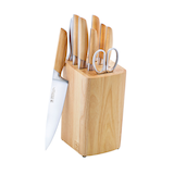Henckels Pakka Knife Block Set with Wood Handle, 10-pc Composite_or_Mixed