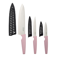 Master Chef Knife Set with Colour Soft Touch Handle, 3-pc