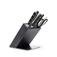 Paderno  Fully Forged Stainless Steel Knife Block Set, 7-pc Front_Angled_Right