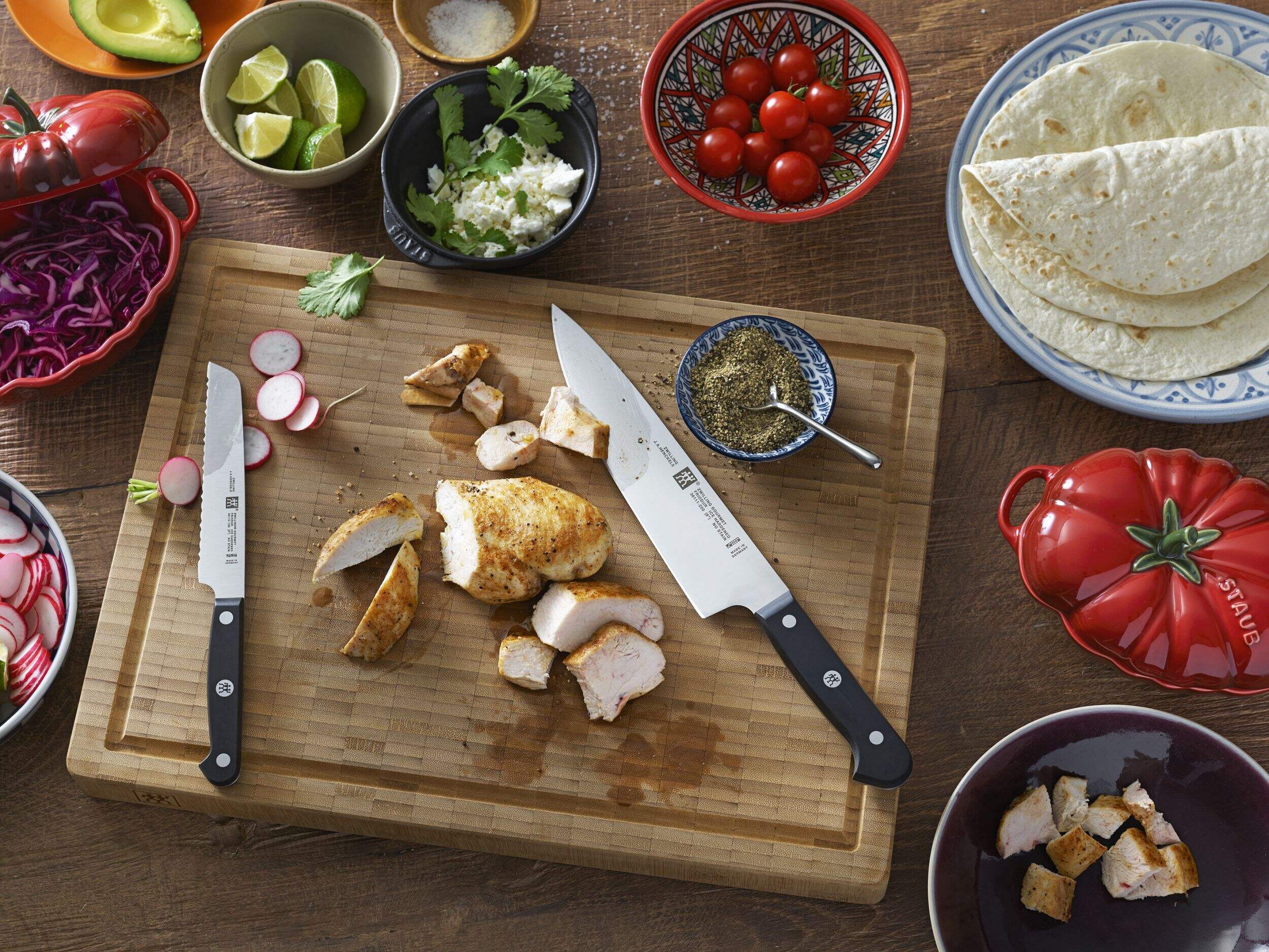 Henckels Zwilling Gourmet Stainless Steel Self Sharpening Knife Block Set, 7pc Canadian Tire