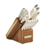 Sabatier Knife Acacia Forged Block Set, 15-pc Front_Three_Fourths_Angled_Right