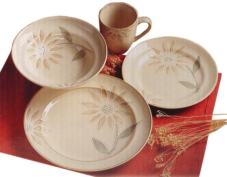 Cuisinart Sunflower Dinnerware Set 16 Pc Canadian Tire