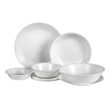 Corelle Winter Frost Glass Dinner Plate, Chip Resistant, 10.25-in, White Composite_or_Mixed