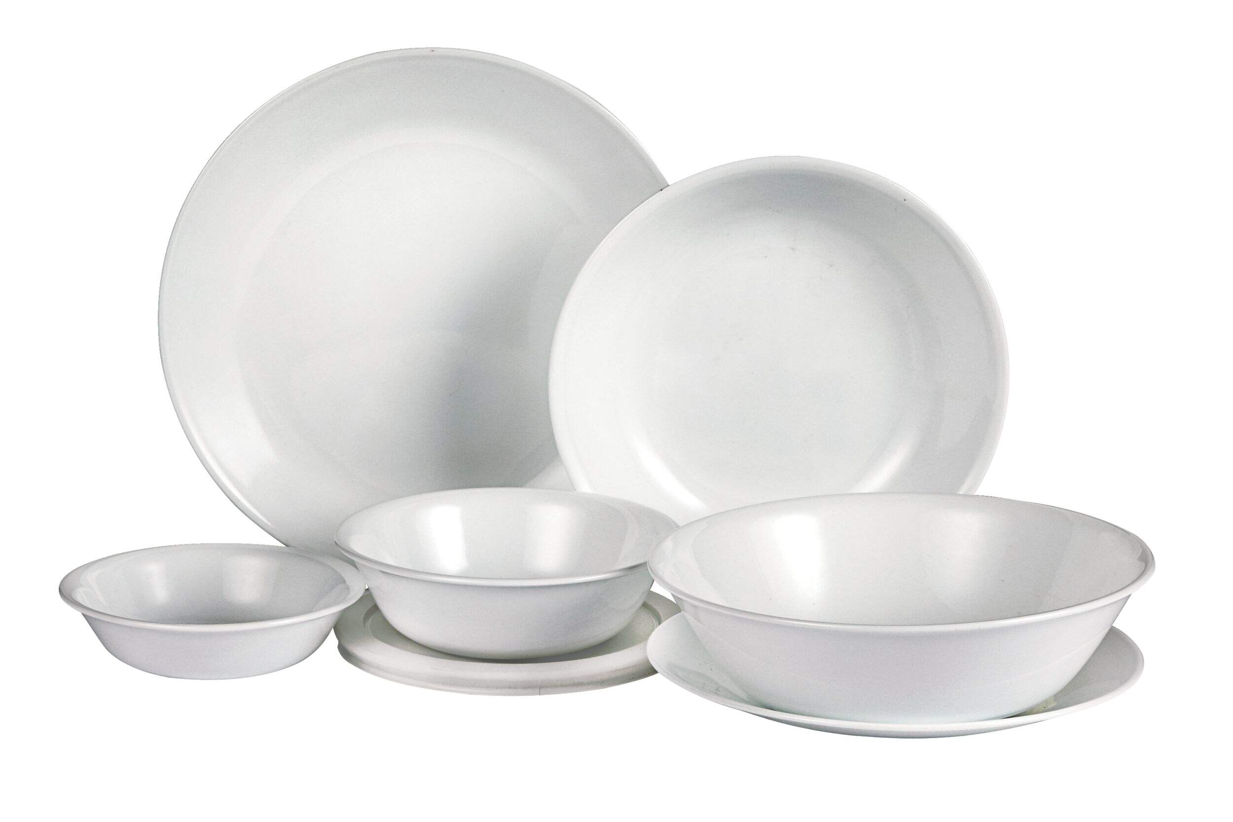 Corelle Winter Frost Glass Dinner Plate, Chip Resistant, 10.25-in, White Composite_or_Mixed