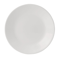 Corelle Winter Frost Glass Side Plate, Chip Resistant, 6.75-in, White Front_Flat
