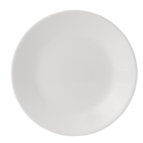 Corelle Winter Frost Glass Side Plate, Chip Resistant, 6.75-in, White Front_Flat