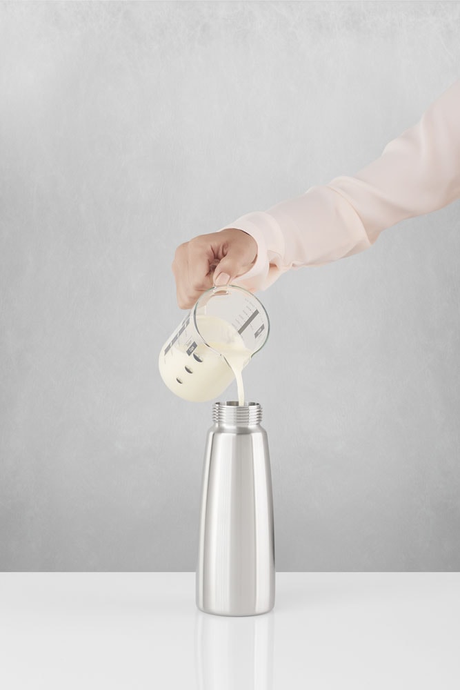 iSi Stainless Steel Mini Whipped Cream Whipper/Dispenser, BPA Free, 500