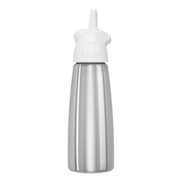 iSi Stainless Steel Mini Whipped Cream Whipper/Dispenser, BPA Free, 500-mL Front_Flat