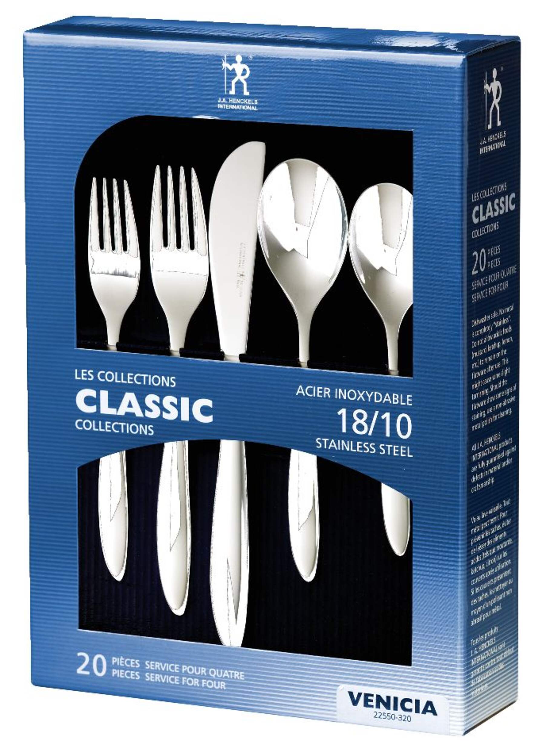 Henckels Venicia 20pc Stainless Steel Flatware Set, Serves 4 Canadian