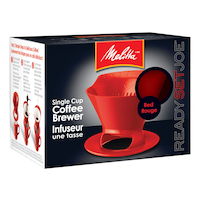 Infuseur à café individuel Melitta Ready Set Joe portatif, rouge Front_Three_Fourths_Angled_Right