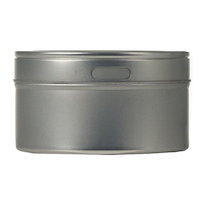 Trudeau Stainless Steel Magnetic Spice Jar with Clear Lid, Large, 300-mL Front_Flat