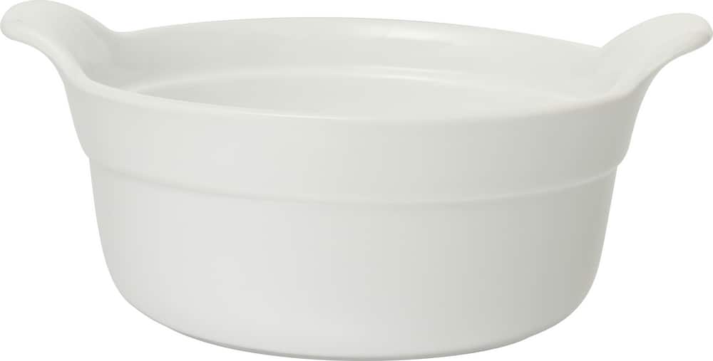 Mann Marketing Porcelain Onion Soup Bowl with Handles, 475-mL