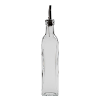 Burette d'huile ou de vinaigre en verre Libbey allant au lave-vaisselle, incolore, 500 mL Front_Flat