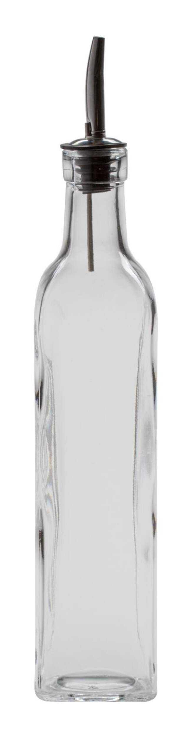 Libbey Glass Oil or Vinegar Cruet/Dispenser, Dishwasher Safe, 500-mL, Clear Front_Flat