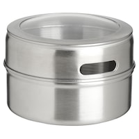 Trudeau Stainless Steel Magnetic Spice Jar, 125-mL Front_Elevated