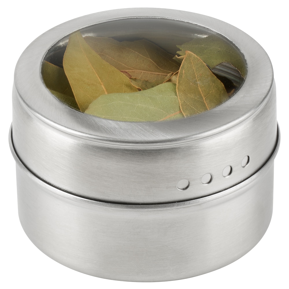 Pots à épices magnétiques Trudeau en inox avec plaque murale, paquet de