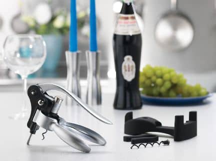 MASTER Chef Stainless Steel Three Second Manual Corkscrew Includes Foil Cutter Canadian Tire