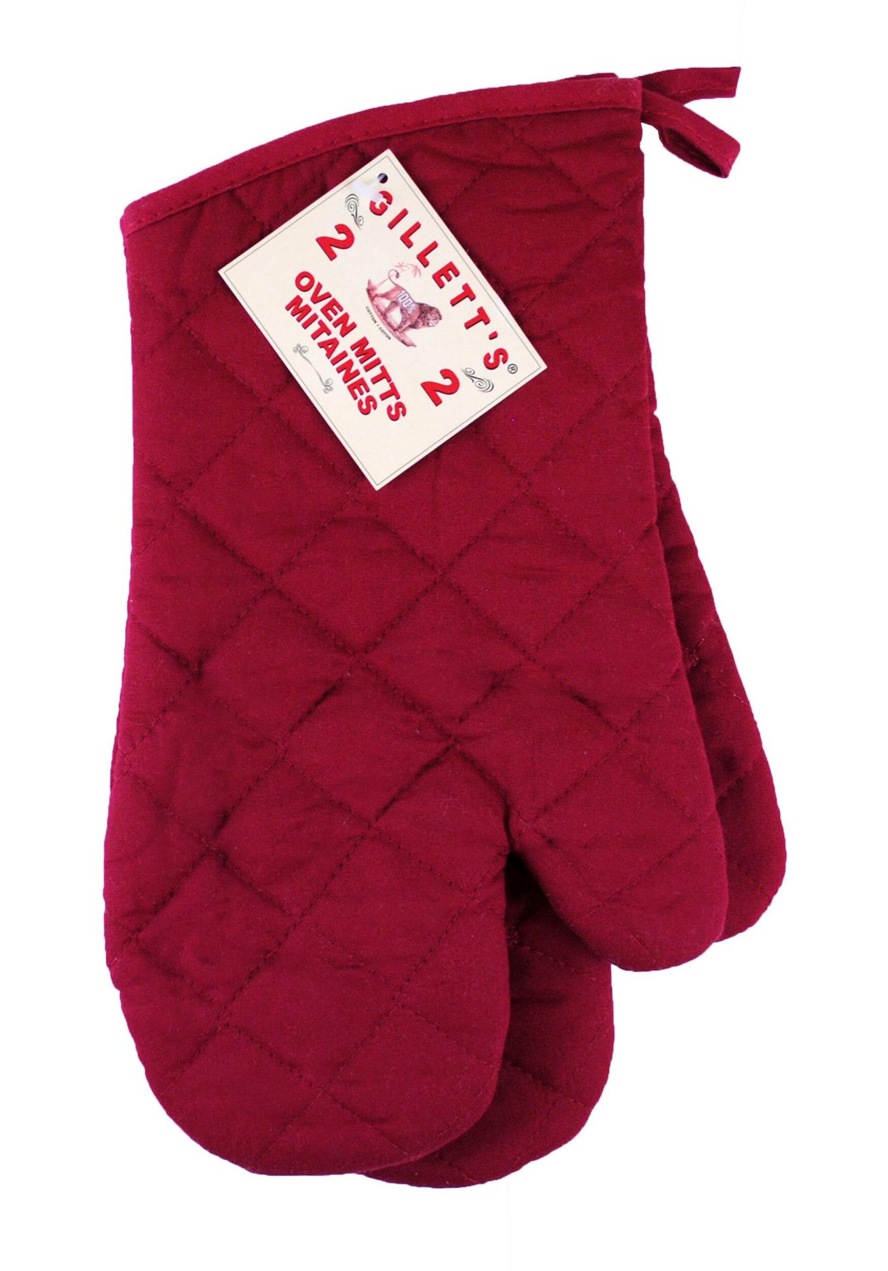 MASTER Chef Cotton Oven Mitt Set with Hanging Loop, Machine Washable, Mushroom, 2-pk Composite_or_Mixed