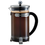 Lagostina 5 Cup Glass and Stainless Steel French Press Coffee Maker Front_Flat