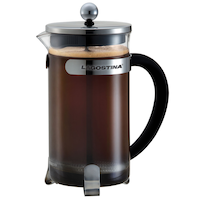 Lagostina 5 Cup Glass and Stainless Steel French Press Coffee Maker Front_Flat