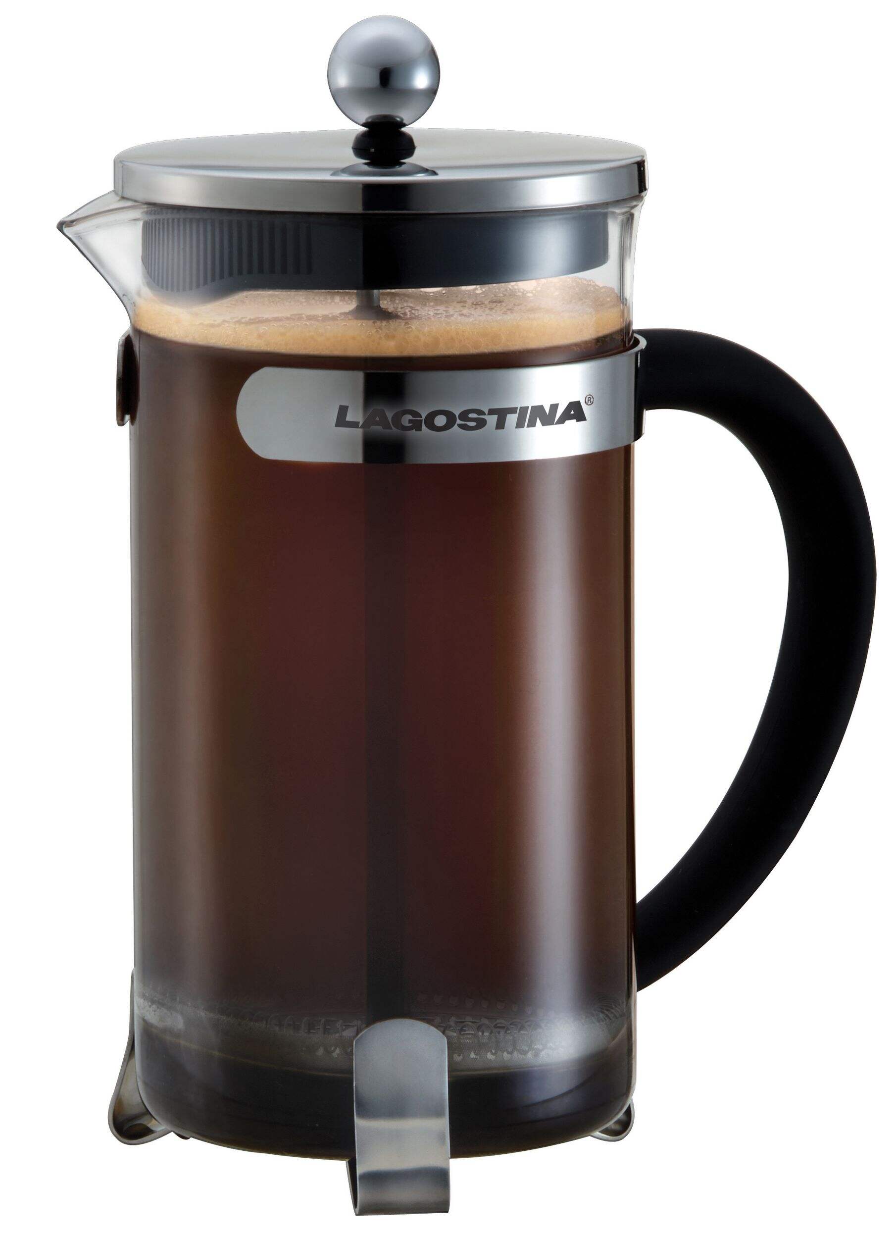 Lagostina 5 Cup Glass and Stainless Steel French Press Coffee Maker