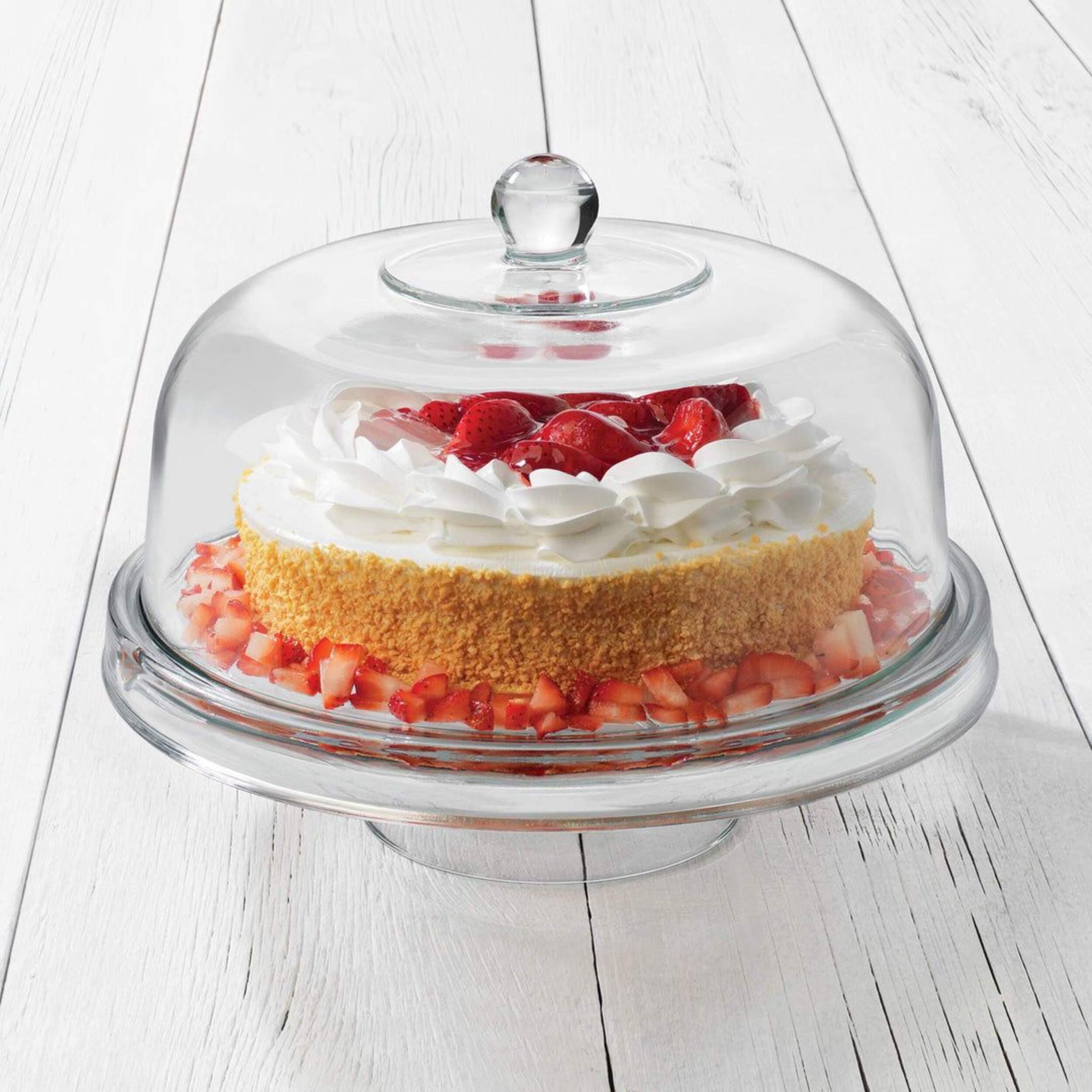 Libbey Selene 6 In 1 Server Cake Stand With Glass Dome Canadian Tire 3535