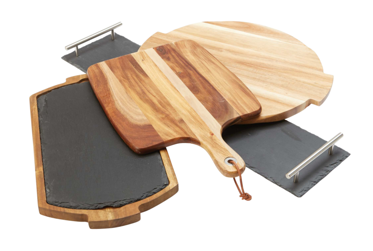 Lazy Susan Cheese Cutting Board Set, Round Acacia Charcuterie Board, C –  The Curated Kitchen & Home Store