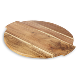 Planche de service rotative en acacia CANVAS, 15 x 14 po Front_Angled_Left