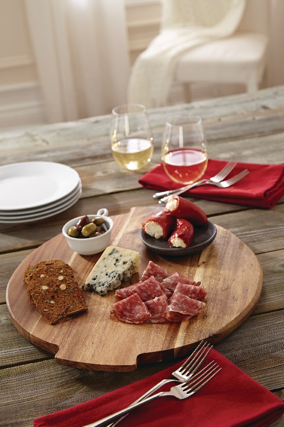 CANVAS Acacia Wood Lazy Susan Rotating Serving Board, 15in x 14in Canadian Tire