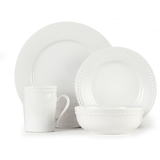 CANVAS Skyler Stoneware Dinnerware Set, White, 16-pc