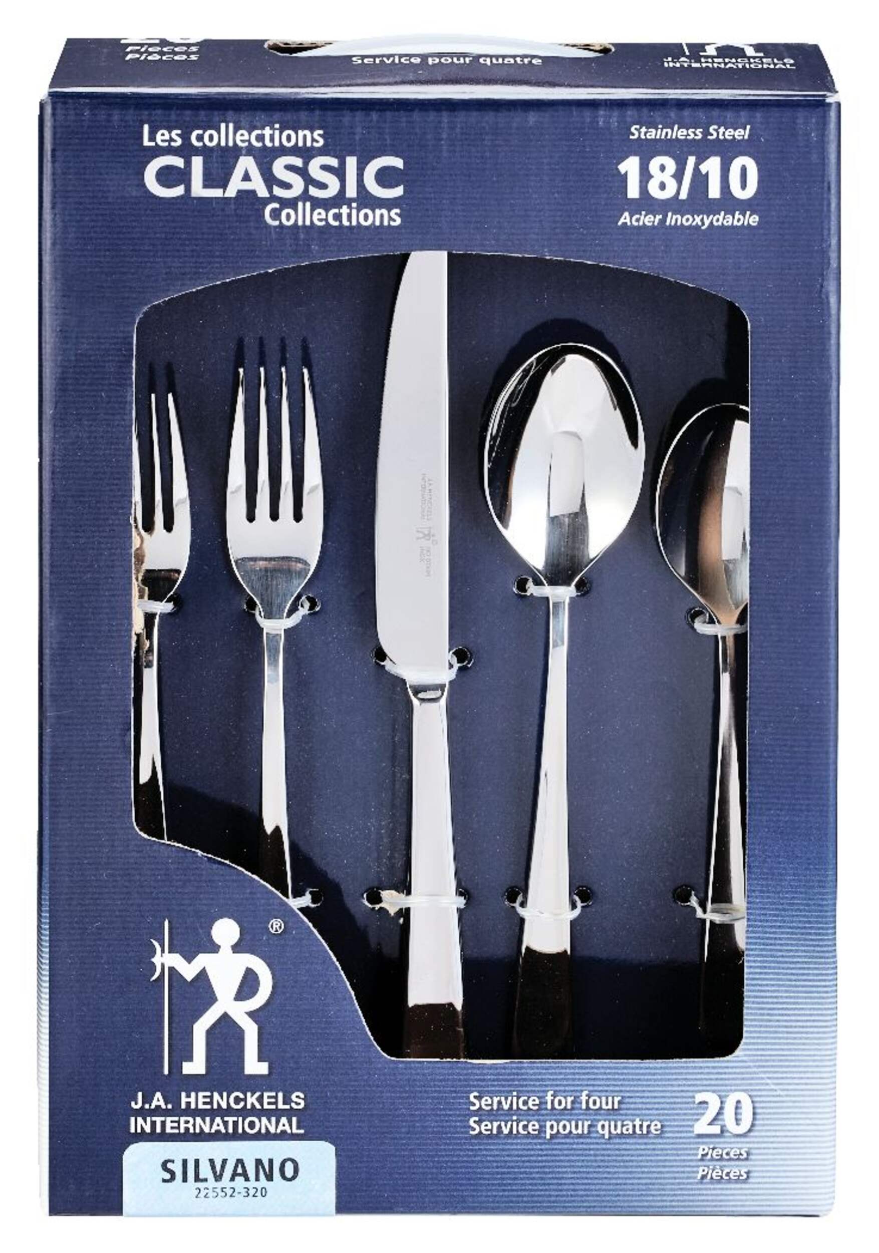 Henckels Silvano 20pc Stainless Steel Flatware Set, Serves 4 Canadian
