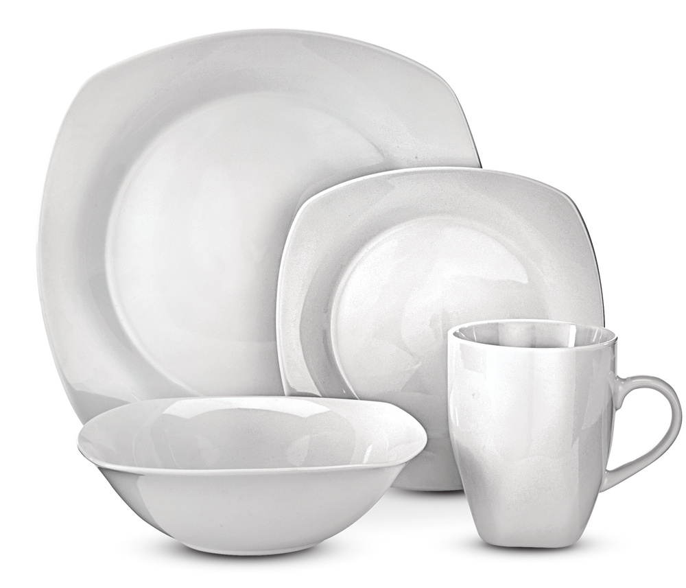 CANVAS Mercer 34pc Porcelain Dinnerware Set, Serves 8, White Canadian