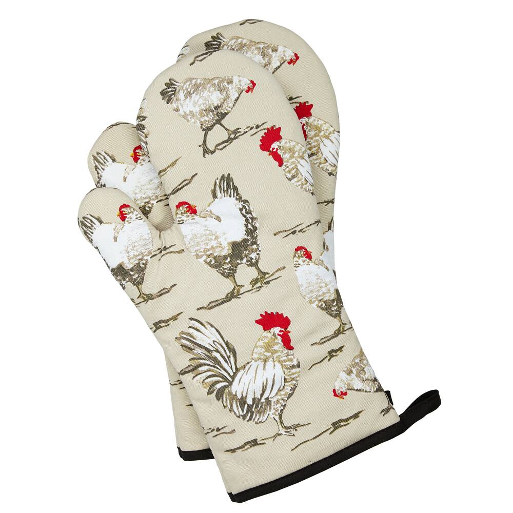 For Living Painted Rooster Oven Mitt, 2-pc | Canadian Tire