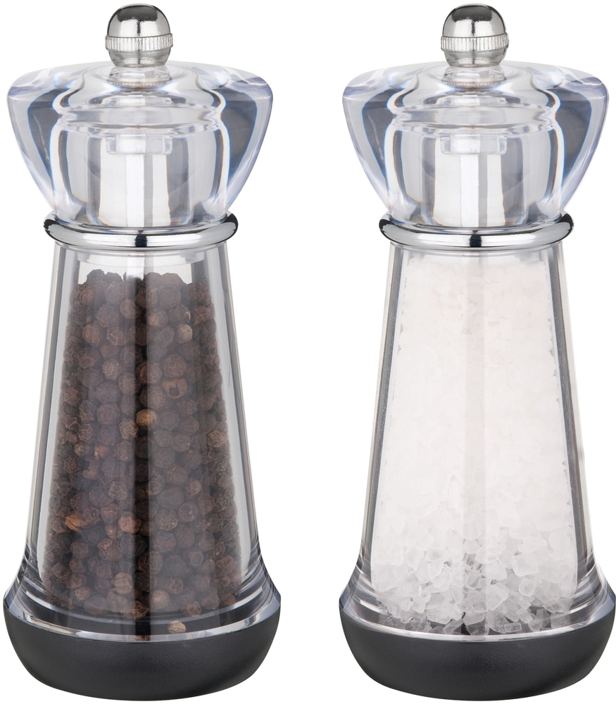 Trudeau Salt & Pepper Grinder Mill Set, PreFilled, 2pc Canadian Tire