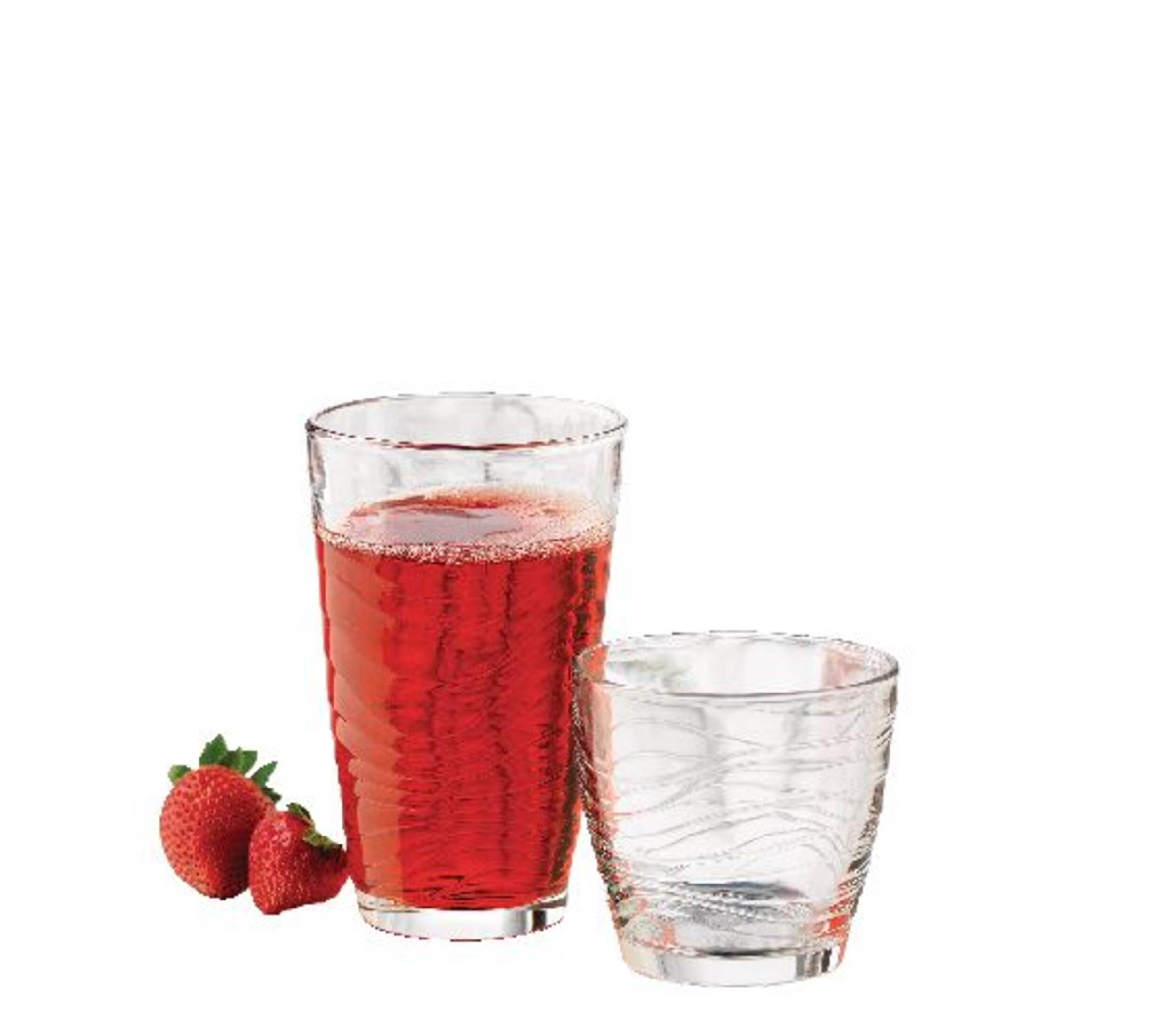 Libbey Orbita 16pc Tumbler Glassware Set, Dishwasher Safe, 8pc x 340mL