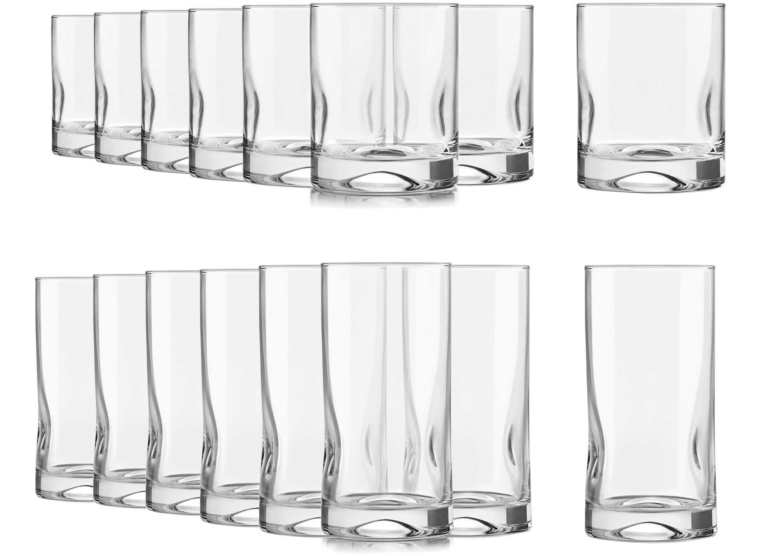 Verres Libbey Impressions, allant au lave-vaisselle, 8 x 12 oz et 8 x 17 oz, paq. 16 Composite_or_Mixed