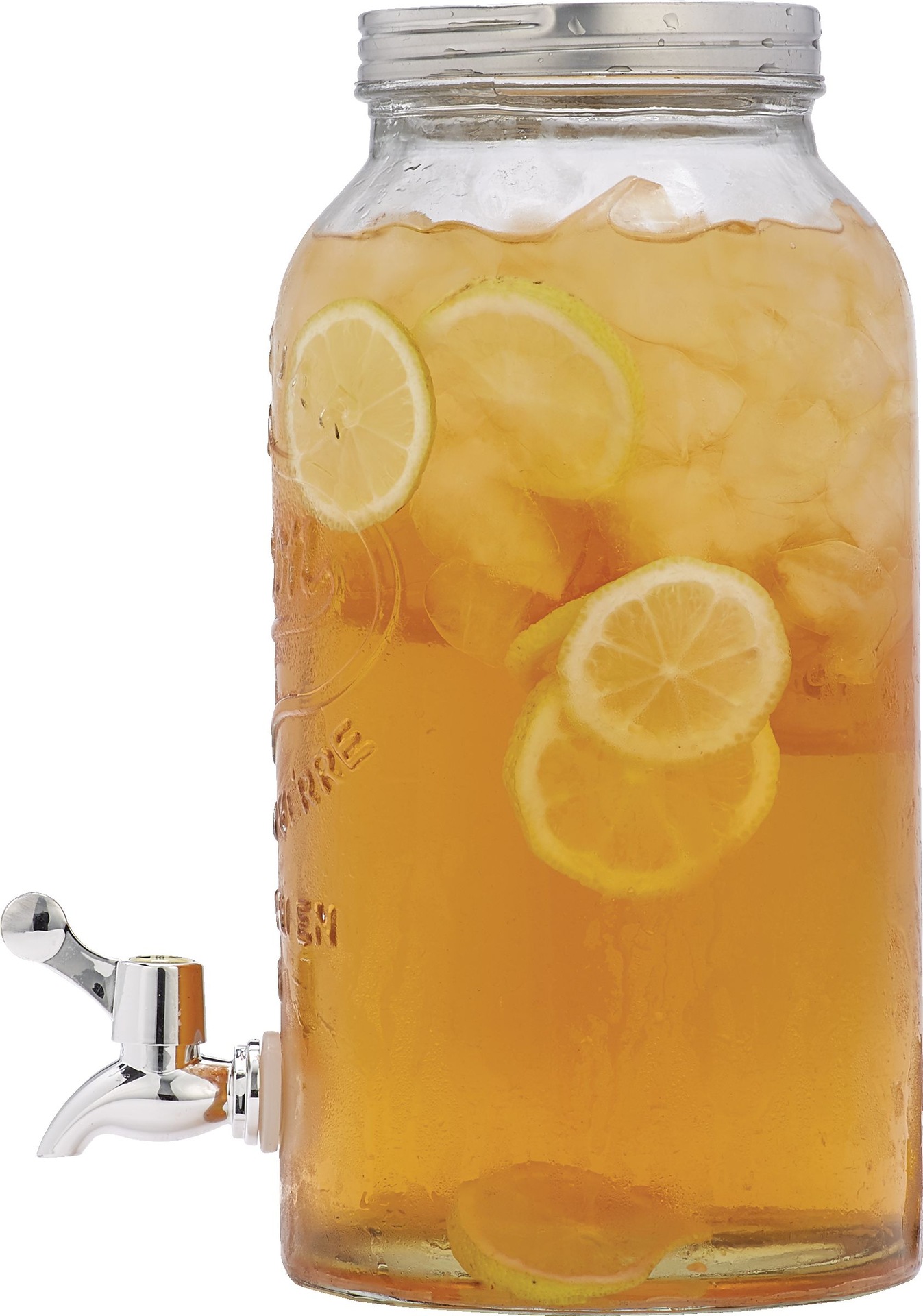 Glass Mason Jar Beverage Dispenser, Dishwasher Safe, 4L Canadian Tire