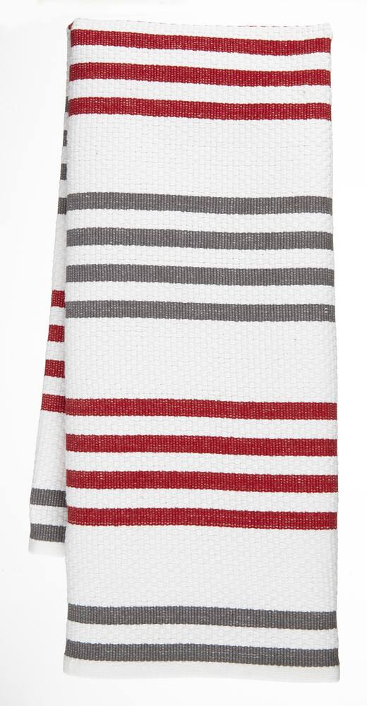 PADERNO Basket Weave Cotton Striped Kitchen Towels, 18-in x 28-in, 2-pk ...