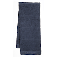 PADERNO Terry Cotton Kitchen Towels, 18-in x 28-in, 2-pk, Navy Blue Overhead_Flat